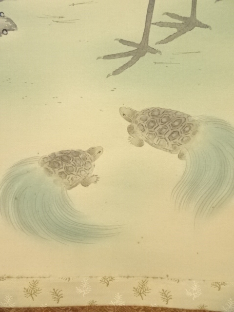 玉泉「松竹梅 鶴と亀」の掛軸 G1031028947 - 書オンライン